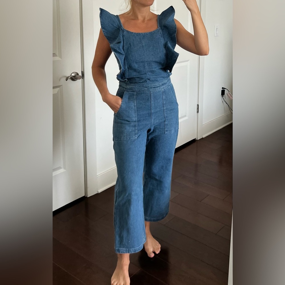 Chic Blue Denim Women's Overalls